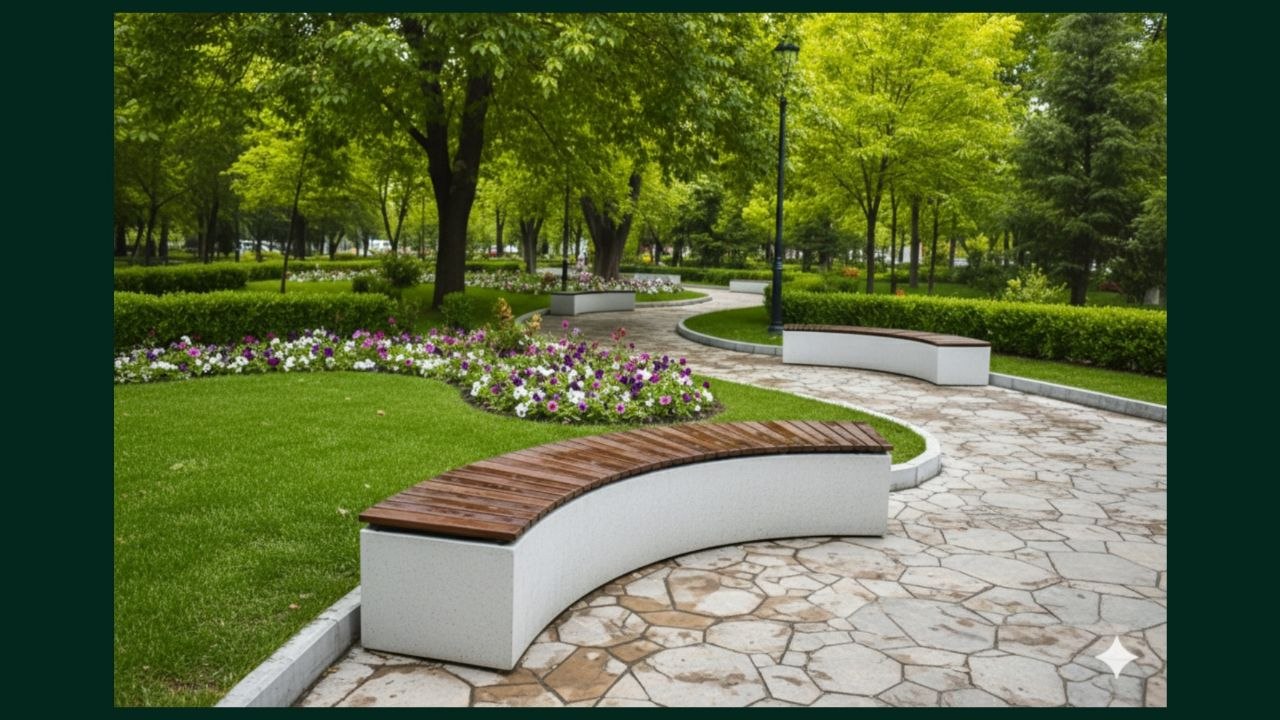 Benches & Bins — Loft Stone marmar-kompozit beton mahsuloti 3